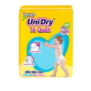 Tã quần Unidry size M 74 miếng (cho bé 6 - 11kg)