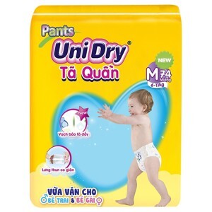 Tã quần Unidry size M 74 miếng (cho bé 6 - 11kg)