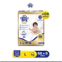 Tã quần Unidry Supreme Thin & Soft mỏng 2mm Size L68+8 cho bé (9-14kg)