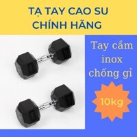 Tạ tập tay 10kg-20kg - Tạ đơn lõi gang đặc bọc cao su cao cấp thể dục tại nhà -Giao hàng nhanh