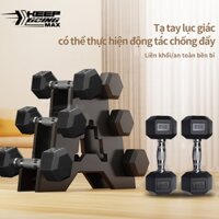 Tạ tập tay 5kg-10kg - Tạ đơn lõi gang đặc bọc cao su cao cấp thể dục tại nhà -Giao hàng nhanh