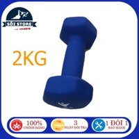 Tạ tay 2kg tập tay tập gym bọc cao su nhám cao cấp