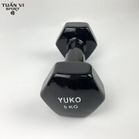 Tạ Tay 5Kg Bọc Cao Su Trơn Lõi Thép Cao cấp