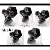 tạ tay 5kg nhập khẩu yuko bọc cao su cao cấp