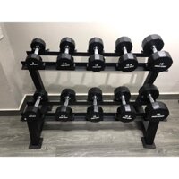 Tạ tay 7,5kg bọc cao su cao cấp Iron Grip nhập khẩu tập Gym, luyện tập thể thao( 7,5kg x 2 chiếc ) Thể thao Phúc An