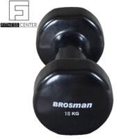 Tạ tay cao cấp Brosman 10kg - màu đen