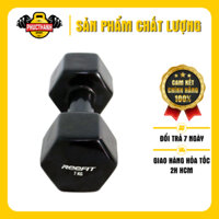 Tạ tay cao su 7kg bát giác màu đen PHÚC THÀNH SPORT (1 tạ 7kg )