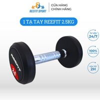 Tạ tay cao su Reefit 2.5kg màu đen