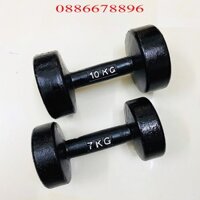 Tạ tay gang đúc 10kg, tạ tay 5kg, 6kg, 7kg, 8kg, 9kg, 10kg, 8sport gym, thể dục, thể thao, tạ, đòn tạ