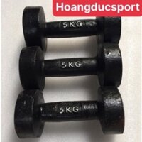 Tạ tay gang đúc hoàn chỉnh 5kg (1 chiếc )