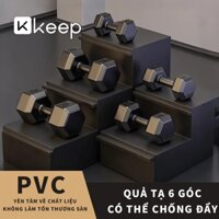 Tạ Tay KEEP Tập Gym Yoga Thể Dục Tại Nhà 2KG 4KG 10KG 15KG 20KG Nhựa PVC Cao Cấp Chống Xước Vỡ Sàn