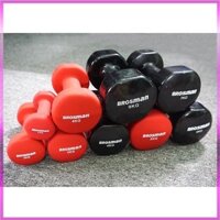 Tạ Tay lọai 4kg, (1 chiếc ) tạ tay bằng Sắt bọc cao su hãng Brosman,Relax FitCao Cấp - RAY SPORTS