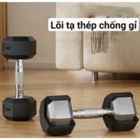 Tạ tay lục giác bọc cao su 25kg, hàng cao cấp, shop cung cấp sỉ lẻ các loại tạ giá tốt, tư vấn trực tiếp