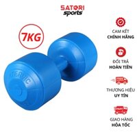 Tạ tay nhựa 7kg có lõi thép chống gãy , quả tạ tập tay bọc nhựa đã nhồi loại 1 tập gym tại nhà giá rẻ - SATORI SPORT