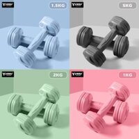 Tạ Tay nhựa Yasu thể Dục Tại Nhà Tập Gym Yoga Pilates 1Kg 1.5Kg 2Kg 3Kg 5Kg