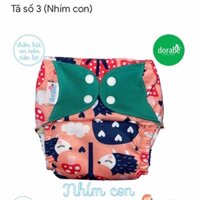 Tã vải Dorabe cho bé - siêu tiện lợi - cho bé 3-16kg ( mẫu Nhím con)