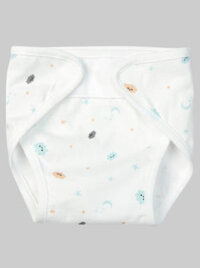 Tã vải sơ sinh dán 5 cái CF (cỡ 1/2/3, Trắng)