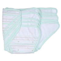 Tã vải sơ sinh dán 5 cái CF I129016 (cỡ 1/2/3,Xanh ngọc)