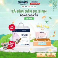 Tã/Bỉm Cho Trẻ Sơ Sinh Cao Cấp Aiwibi Siêu Thấm Hút, Chống Tràn - Gói New Born 22 Miếng