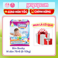 TÃ/BỈM DÁN BOBBY SIÊU THẤM SIZE M76 (6-10kg)(bao bì giao ngẫu nhiên) – me&beyespapa