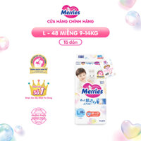 Tã/bỉm dán Merries size L - 48 miếng (dành cho bé từ 9 - 14kg)