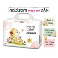 Tã/Bỉm Dán Nabizam Magic Soft Nội Địa Hàn Mỏng Vượt Trội, Thấm Hút Nhanh Size NB50/S44/M40/L36/XL32