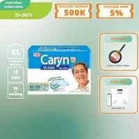 Tã/Bỉm dán người lớn siêu thấm Caryn size M/L/XL - 20 miếng