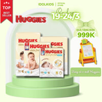 Tã/Bỉm Dán & Quần Sơ Sinh Huggies Skin Perfect – 2 Vùng Thấm Hút, Bảo Vệ Da Bé | Size NB76/S80+2/M76+3
