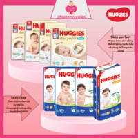 Tã/Bỉm dán và quần Huggies Skin care, Skin Perfect đủ size (NB,S,M,L,XL,XXL,XXXL) cho bé