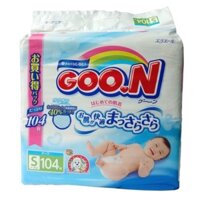 Tã/Bỉm dán/quần Goon Nhật S104/M74/L56/XL50 miếng