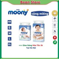 Tã/bỉm Moony XANH CỘNG MIẾNG nội địa Nhật NB96/S90/M68/L58/M64/L50/XL44