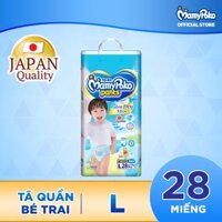 Tã/bỉm quần bé trai Mamypoko size L - 28 miếng từ Nhật Bản LazadaMall