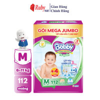 Tã/bỉm quần Bobby 3mm Mega Jumbo Gạo non Giảm nhiệt M112