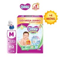 Tã/bỉm quần Bobby 3mm Mega Jumbo Gạo non M112_phiên bản summer