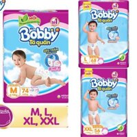 Tã/bỉm quần Bobby gói đại [M74/L68/XXL56] (bé 6-16kg)