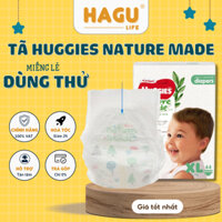 Tã/bỉm quần/ dán Huggies Platinum Natural Made NB/S/M/L/XL cho bé từ 5 đến 17kg (MIẾNG LẺ)