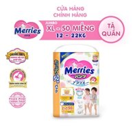 Tã/bỉm quần Merries Jumbo đủ size XL-50(12-17kg)