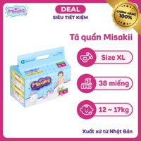 Tã/Bỉm QUẦN MISAKII Công Nghệ Nhật Chính Hãng Size XL38