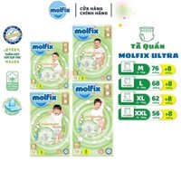 Tã/Bỉm Quần Molfix Ultra Thiên Nhiên Cho Bé - Size M84/ L76/ XL70/ XXL64