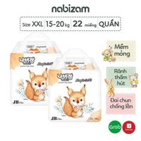 TãBỉm Quần NABIZAM Magic Soft Co Dãn Mềm Mại, Thấm Hút Chống Tràn Tối Đa Size L30XL26XXL22 Cho Bé 8-20kg - XXL 22 miếng &gt;15kg