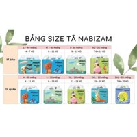 Tã/Bỉm Quần NABIZAM Ultra Thin Nội Địa Hàn, Mềm Mại, Mỏng Nhẹ Size M32/L30/XL26/2XL22/3XL20 Cho Bé 6-25kg