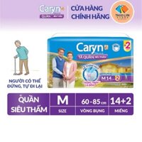 Tã/Bỉm Quần Người Lớn Caryn Siêu Thấm Chống Tràn Ban Đêm Thấm Hút 2 Lần Size M/L/XL14