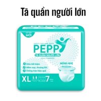 Tã/bỉm quần người lớn PEPPY size XL 70 miếng 90_130cm,siêu thấm khô thoáng chống hăm,chống tràn tốt
