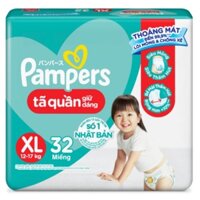 Tã/Bỉm quần Pampers Giữ Dáng Mới Gói Trung M22/L20/XL18/XXL16/XL32