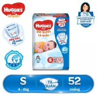 Tã/Bỉm quần sơ sinh Huggies S52 – Gói 52 miếng