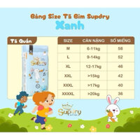 Tã/bỉm quần Supdry xanh size M,L,XL,XXL,XXXL,XXXXL