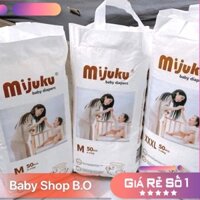 Tã/bỉm quần/dán MIJUKU + Size S/M/L/XL/XXL Số miếng 50/100