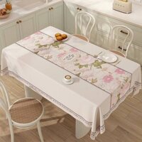 Tablecloth Washable Oil-Proof Waterproof Coffee Table Tablecloth Household Anti-Scald Nordic Style Tablecloth Rectangular Living Room Dining Tablecloth ejan