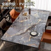tablecloths study table stickers decorative tablecloths Thảm trải bàn họa tiết đá cẩm thạch dùng một lần Chống thấm dầu chống bỏng Khăn trải bàn pvc nhẹ sang trọng Phòng khách cao cấp Bàn cà phê