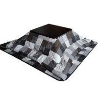 Tables Kotatsu Coffee Kotatsu Home Heater Tatami Coffee Winter Heating Coffee Thickened Furnace 4-Piece Set (Color : Gray, Size : 8080cm)